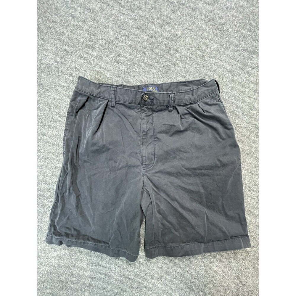 POLO Ralph Lauren‎ Shorts Mens Size 35 Navy Blue Classic Fit Pony Chino